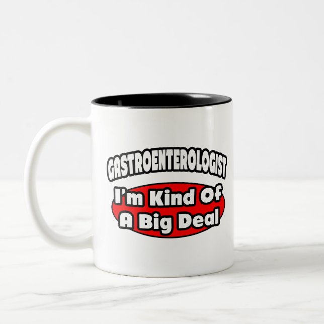 Gastroenterologist...Big Deal Two-Tone Coffee Mug (Left)