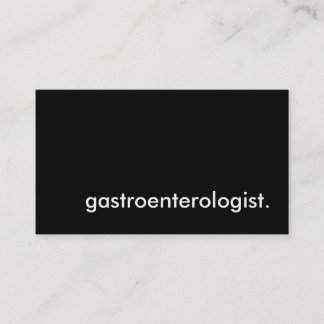 gastroenterologist. business card