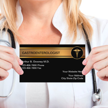 Gastroenterologist Business Cards by Luckyturtle at Zazzle