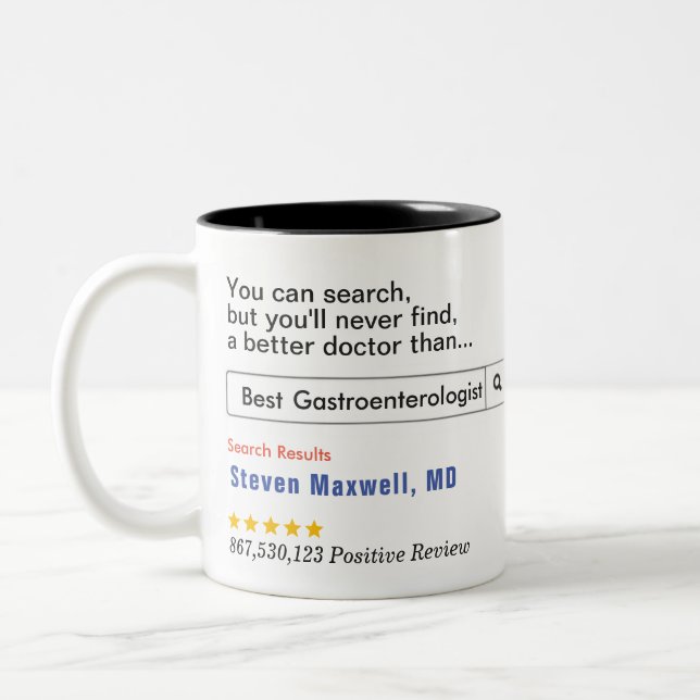 Gastroenterologist Custom Gift  Two-Tone Coffee Mug (Left)