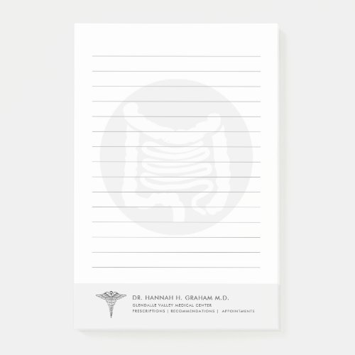 Gastroenterologist Customizable Lined Post_it Notes