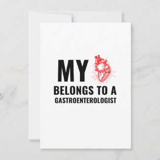 Gastroenterologist doctor funny heart announcement