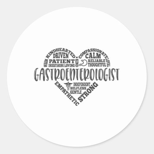 Gastroenterologist GI doctor Gastro Classic Round Sticker