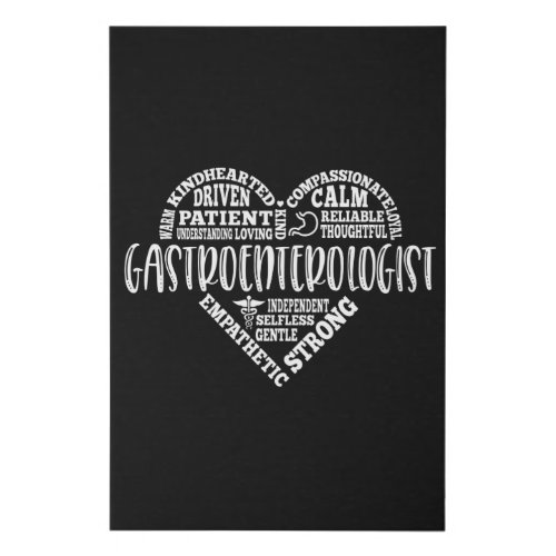 Gastroenterologist GI doctor Gastro Faux Canvas Print