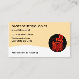 Gastroenterologist Medical Business Cards 