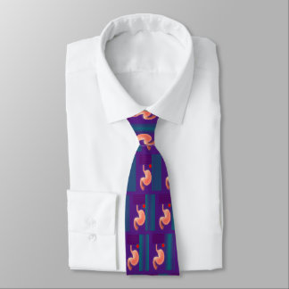 Gastroenterologist Mens Artsy Stomach Design Neck Neck Tie