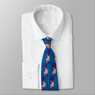 Gastroenterologist Mens Artsy Stomach Design Neck Neck Tie