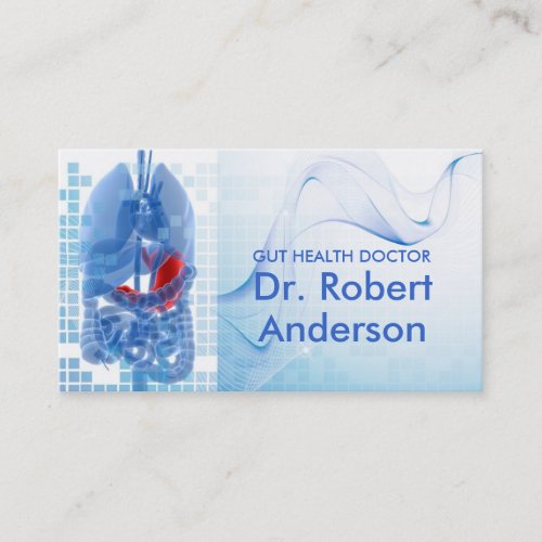 Gastroenterologist Blue Business Card