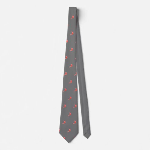 Gastroenterologist Stomach Art Grey Neck Tie