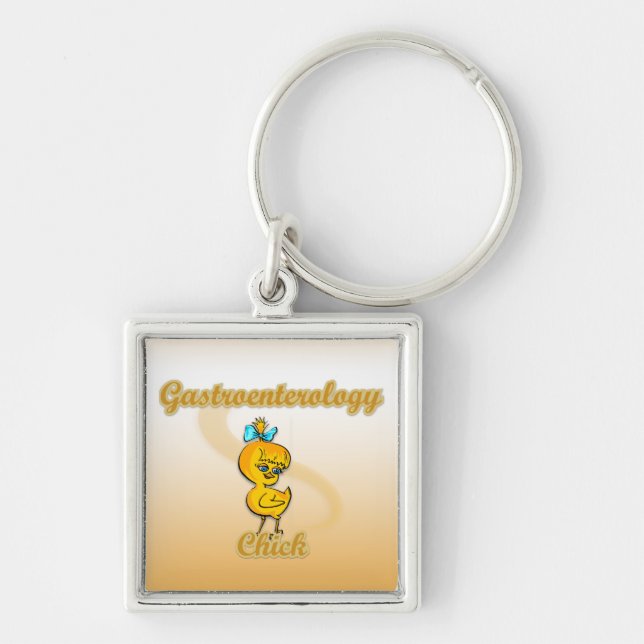 Gastroenterology Chick Keychain (Front)