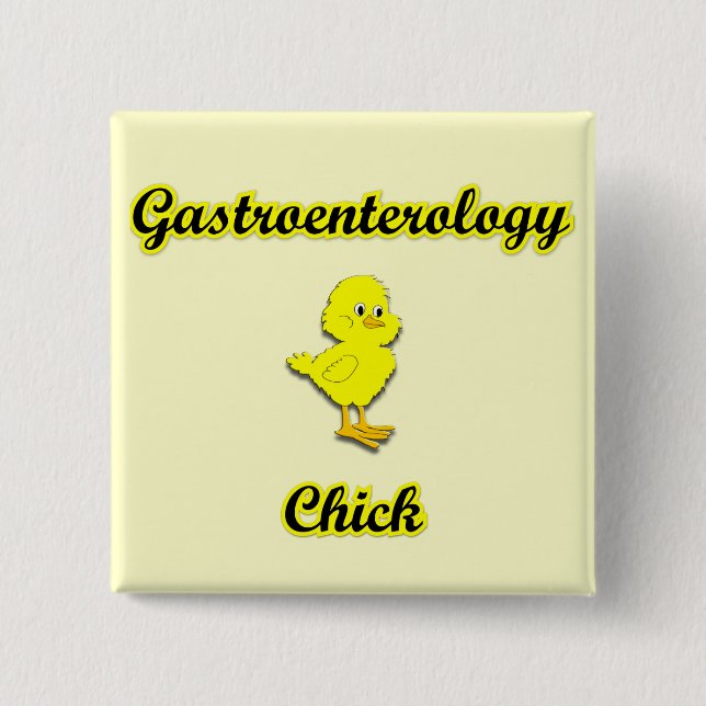 Gastroenterology Chick Pinback Button (Front)