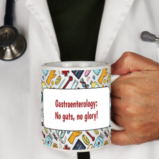 Gastroenterology medical pun doctor pattern gift coffee mug