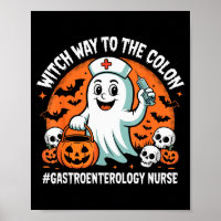 Gastroenterology Nurse Funny Halloween Ghost Nurse