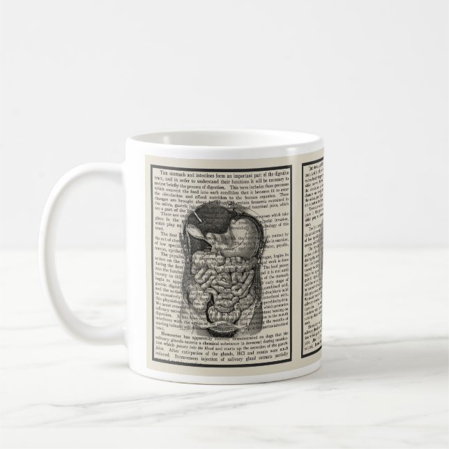 Gastrointestinal Anatomy Mug Medical Gift (Left)