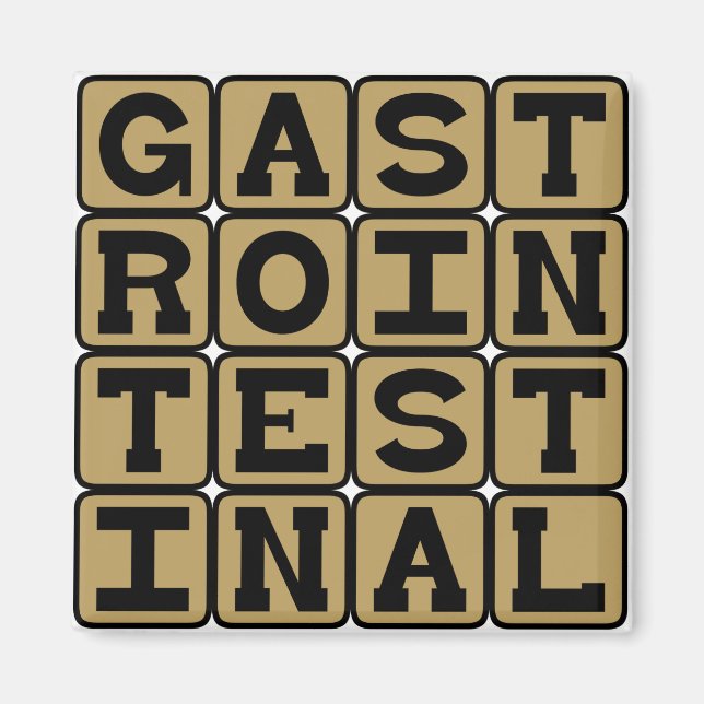 Gastrointestinal, GI Tract Magnet (Front)