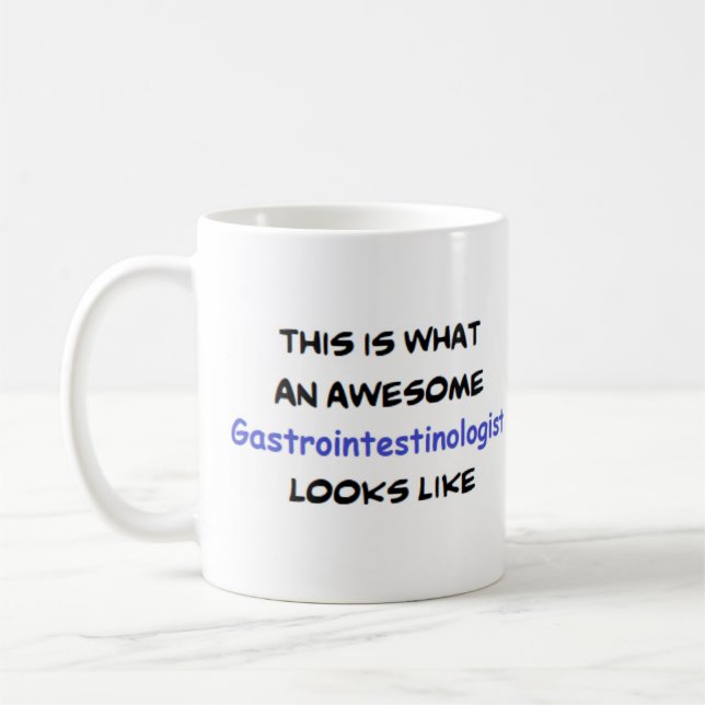 gastrointestinologist, awesome coffee mug (Left)