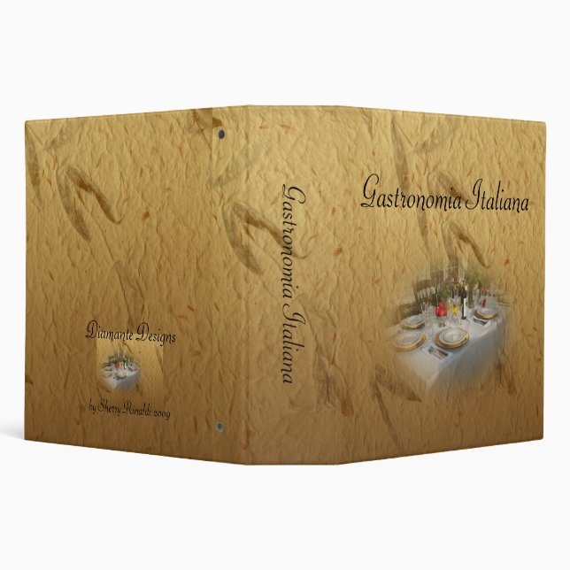 Gastronomia Italiana 3 Ring Binder (Background)