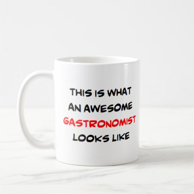 gastronomist, awesome coffee mug (Left)