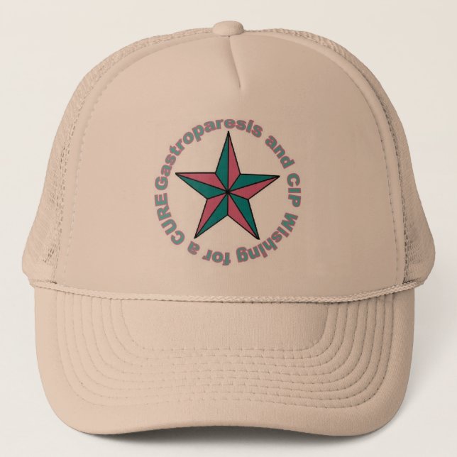 Gastroparesis and CIP Star Trucker Hat (Front)