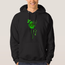 Gastroparesis Awareness Sunflower Green Ribbon Hoodie