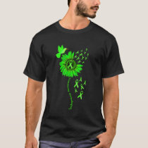 Gastroparesis Awareness Sunflower Green Ribbon T-Shirt