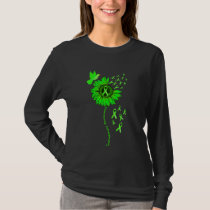 Gastroparesis Awareness Sunflower Green Ribbon T-Shirt