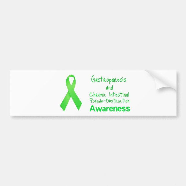 Gastroparesis/CIP Awareness Bumper Sticker (Front)