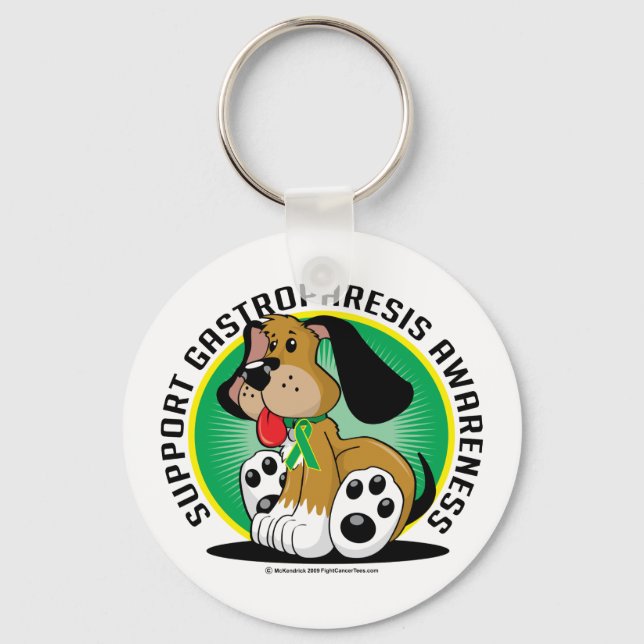 Gastroparesis Dog Keychain (Front)