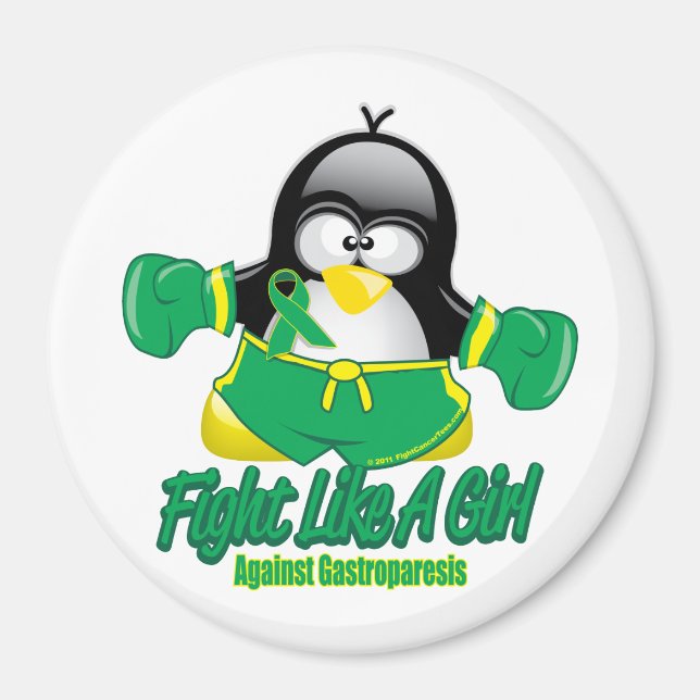 Gastroparesis Fighting Penguin Magnet (Front)