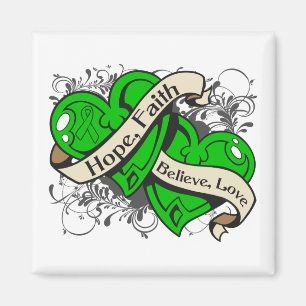 Gastroparesis Hope Faith Dual Hearts Magnet