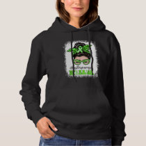 Gastroparesis Warrior Messy Bun Hair Gastroparesis Hoodie