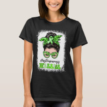 Gastroparesis Warrior Messy Bun Hair Gastroparesis T-Shirt
