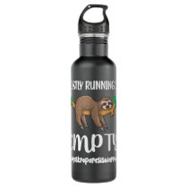 Gastroparesis Warrior Sloth Green Ribbon Stomach P Stainless Steel Water Bottle
