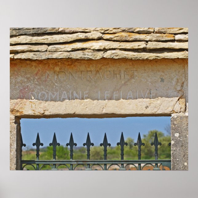Gate and key stone carved with Montrachet, Poster (Front)