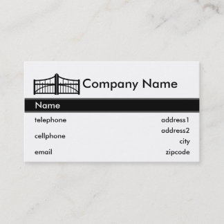 Gate Business Card Design