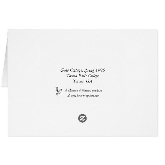 Gate Cottage, spring Cards (Back Horizontal)