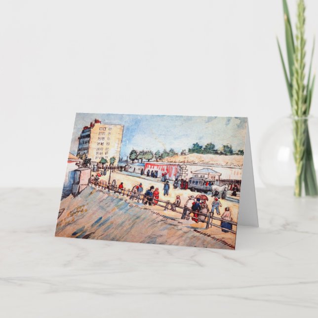 Gate in the Paris Ramparts by Vincent van Gogh Card (Front)
