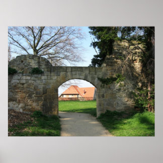 gate in town wall poster