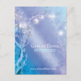 Gate of Dawn Trees Business Marketing Postcard