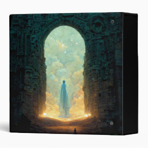 Gate of the Gods Fantasy Sci-Fi Art 3 Ring Binder