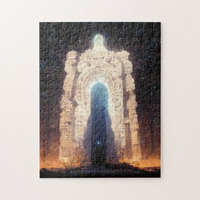 Gate To Eternity Fantasy Sci-Fi Art Jigsaw Puzzle (Vertical)