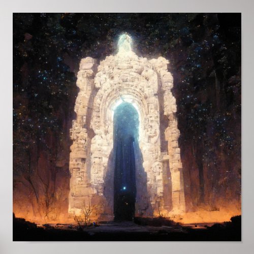 Gate To Eternity Fantasy Sci_Fi Art Poster