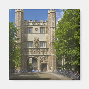 Gate to Trinity College and rows of bicycles, Magnet