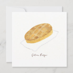 Gâteau Basque watercolor Card