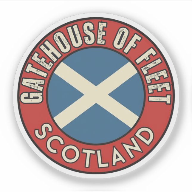 Gatehouse of Fleet, Scotland Sticker (Front)