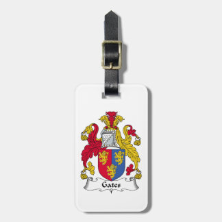 Gates Family Crest Luggage Tag