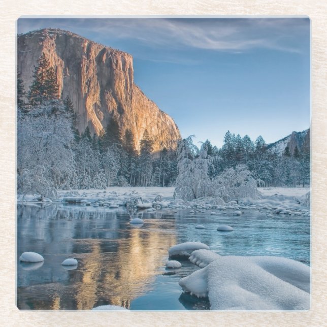 Gates in Yosemite Glass Coaster (Front)
