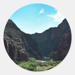 Gates of Lodore Dinosaur National Monument Classic Round Sticker