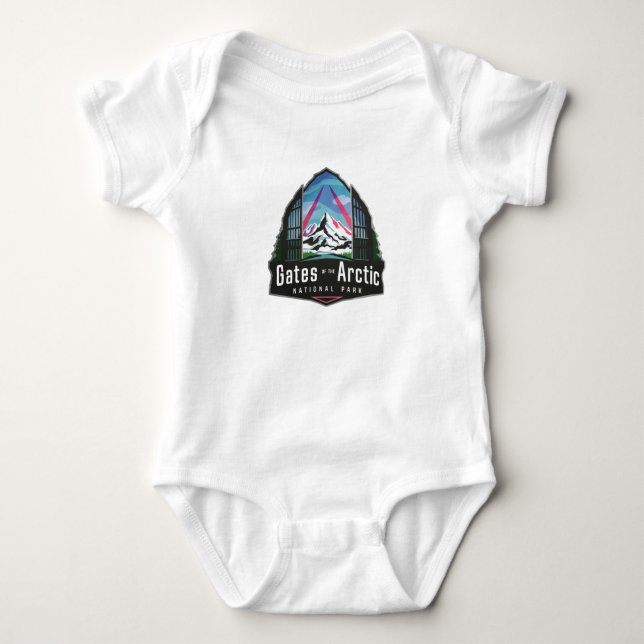 Gates of the Arctic National Park Alaska Baby Bodysuit (Front)