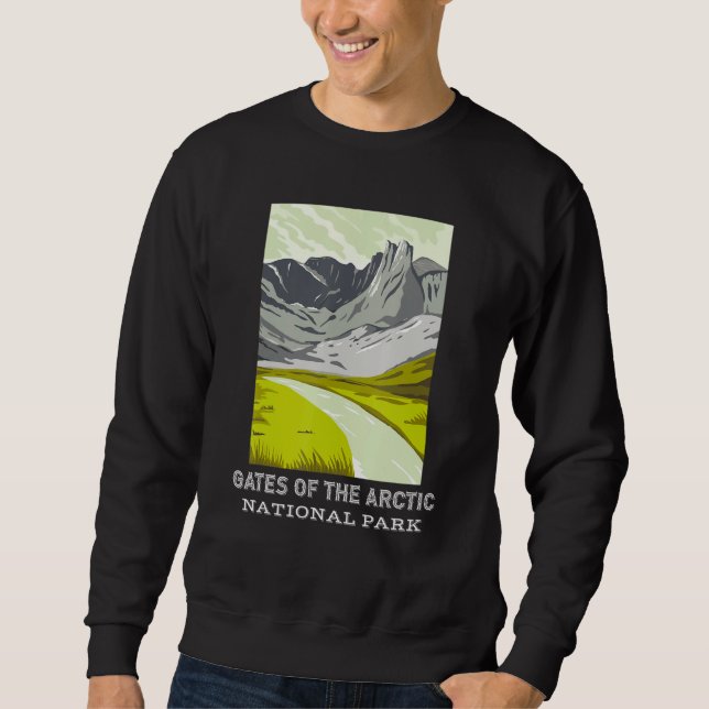Gates Of The Arctic National Park Camping Hiking O Sweatshirt (Front)
